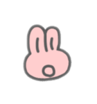 表情豊かだけど無言なうさぎ（個別スタンプ：10）