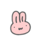 表情豊かだけど無言なうさぎ（個別スタンプ：11）