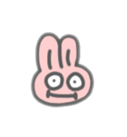 表情豊かだけど無言なうさぎ（個別スタンプ：12）