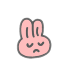 表情豊かだけど無言なうさぎ（個別スタンプ：16）