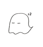 しろいおばけのきもち（個別スタンプ：3）