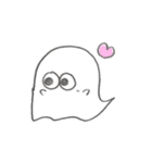 しろいおばけのきもち（個別スタンプ：25）