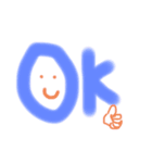 おえかき文字（個別スタンプ：3）