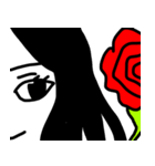 苦悩の薔薇2（個別スタンプ：1）
