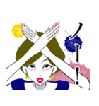 モデル風女子 日常用語（個別スタンプ：2）