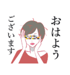 モデル風女子 日常用語（個別スタンプ：13）
