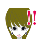 モデル風女子 日常用語（個別スタンプ：21）