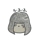 荒ぶる青いガール（個別スタンプ：3）