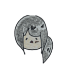 荒ぶる青いガール（個別スタンプ：4）