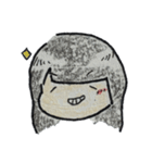 荒ぶる青いガール（個別スタンプ：5）