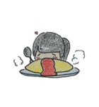 荒ぶる青いガール（個別スタンプ：24）