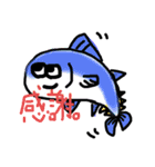 絵心ないひとこと。（海のいきもの）（個別スタンプ：7）