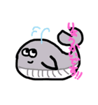 絵心ないひとこと。（海のいきもの）（個別スタンプ：17）