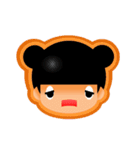 【くまりちゃん】表情シールバージョン（個別スタンプ：5）