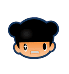 【くまりちゃん】表情シールバージョン（個別スタンプ：8）