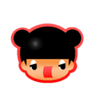 【くまりちゃん】表情シールバージョン（個別スタンプ：9）
