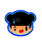 【くまりちゃん】表情シールバージョン（個別スタンプ：16）