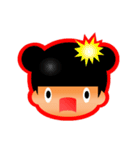 【くまりちゃん】表情シールバージョン（個別スタンプ：20）