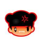 【くまりちゃん】表情シールバージョン（個別スタンプ：22）