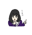 ドキッ！クラスの清楚な女の子（個別スタンプ：6）