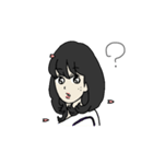 ドキッ！クラスの清楚な女の子（個別スタンプ：11）