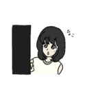 ドキッ！クラスの清楚な女の子（個別スタンプ：16）