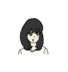 ドキッ！クラスの清楚な女の子（個別スタンプ：21）
