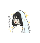 ドキッ！クラスの清楚な女の子（個別スタンプ：24）