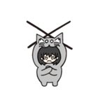 日常会話に使える着ぐるみ猫（個別スタンプ：4）