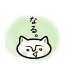 しろねこ【イマドキ】ひとこと（個別スタンプ：16）