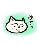 しろねこ【イマドキ】ひとこと（個別スタンプ：37）