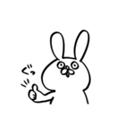 褒めたり同意してくれるうさぎ（個別スタンプ：3）