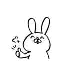 褒めたり同意してくれるうさぎ（個別スタンプ：4）