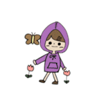 フードを被った女の子（個別スタンプ：13）