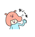 めんだこちゃんをかぶった人（個別スタンプ：1）