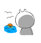 顔の動かないくま（個別スタンプ：12）