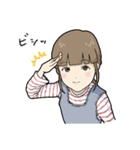 桃色ほっぺの6歳児（個別スタンプ：4）