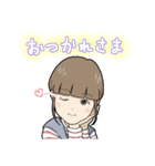 桃色ほっぺの6歳児（個別スタンプ：6）