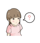 桃色ほっぺの6歳児（個別スタンプ：14）