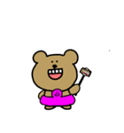 クマですね。いろいろ（個別スタンプ：1）
