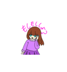女の子と日常（個別スタンプ：3）