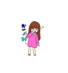 女の子と日常（個別スタンプ：5）
