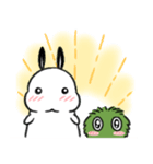 ウサギのラビットとマリモの塊 2（個別スタンプ：3）