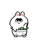 人生2回目！坊やウサギ 1（個別スタンプ：1）