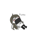 ぱんつほしがりちびのさん（個別スタンプ：1）