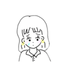 女の子のスタンプ♡（個別スタンプ：7）