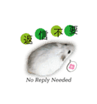 ふわふわ♡しろっち Pearl White Hamster☆（個別スタンプ：9）
