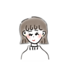 おんなの子のスタンプ♡（個別スタンプ：4）