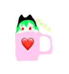 ミニノンちゃん手描きスタンプVol.1（個別スタンプ：1）