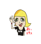 金髪ファッションパンクガール（個別スタンプ：5）